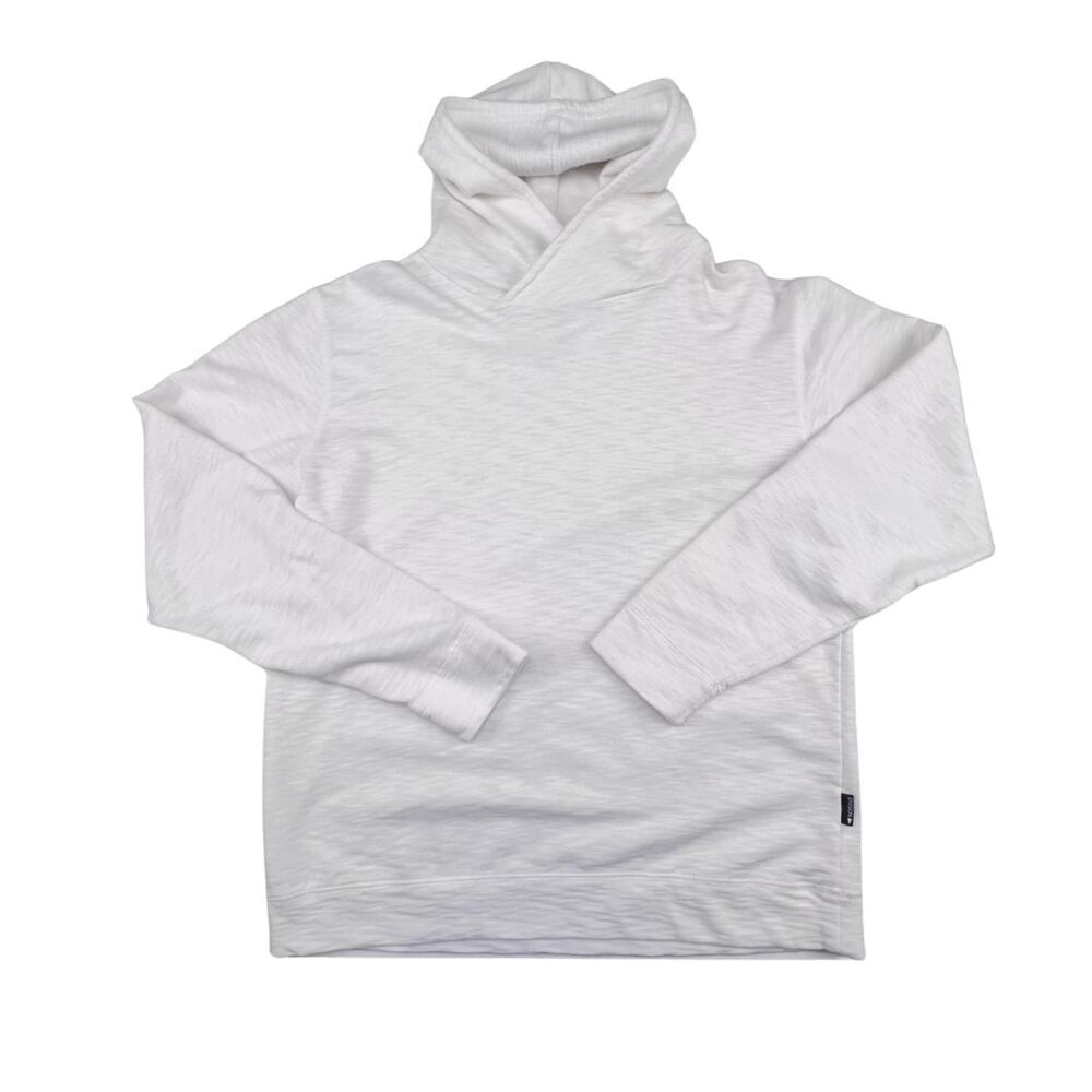 Division Sweatshirt Medium White Lightweight Soft Knit Casual Athleisure Hoodie